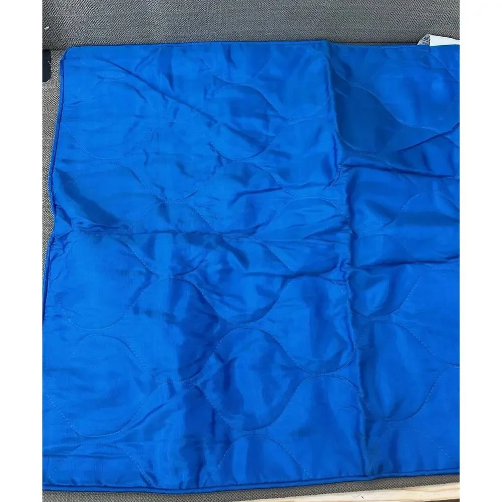 VTG Sears Quilted Bedspread Blue Twin 80”X 110” Made In USA Sutton Ensemble